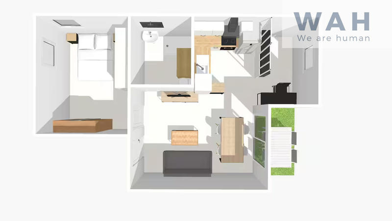 Appartement - 43 m² - 2 pièces