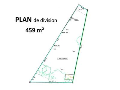 Terrain - 459 m²