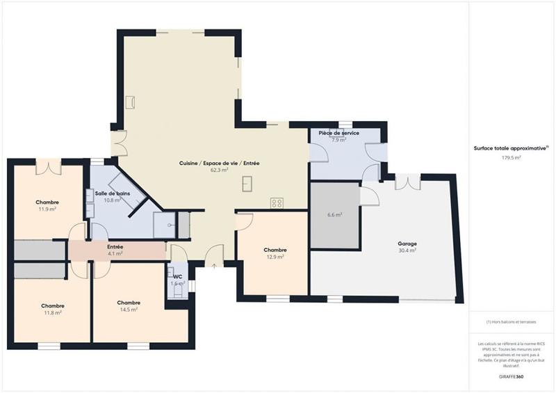 Maison - 143 m² - 6 pièces