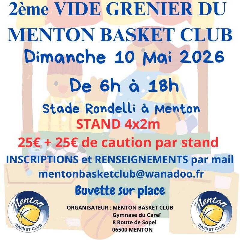 Vide grenier du menton basket club