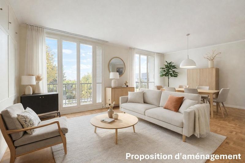 Appartement - 80 m² - 3 pièces