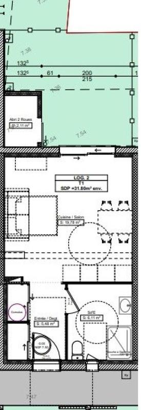 Appartement - 32 m² - 1 pièce