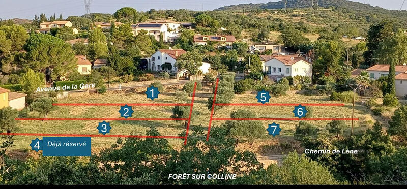 Terrain constructible - 670 m²