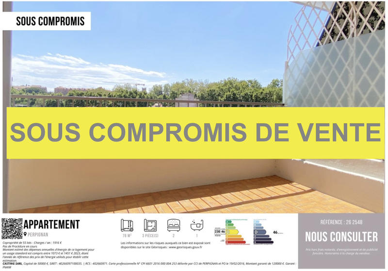 Appartement - 78 m² - 3 pièces