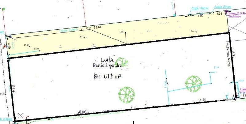 Terrain - 612 m²