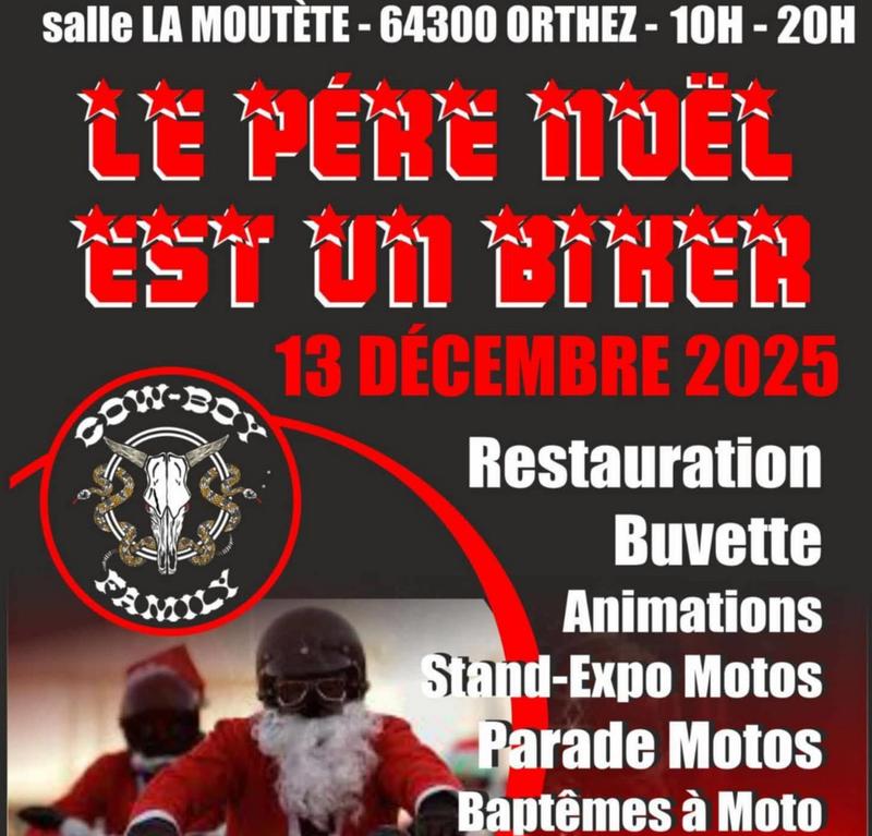 Le Père Noël est un biker