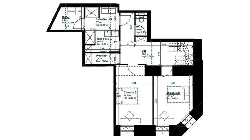 Duplex - 129 m² - 4 pièces