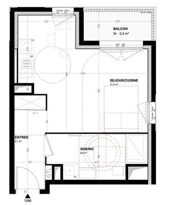 Appartement - 31 m² - 1 pièce
