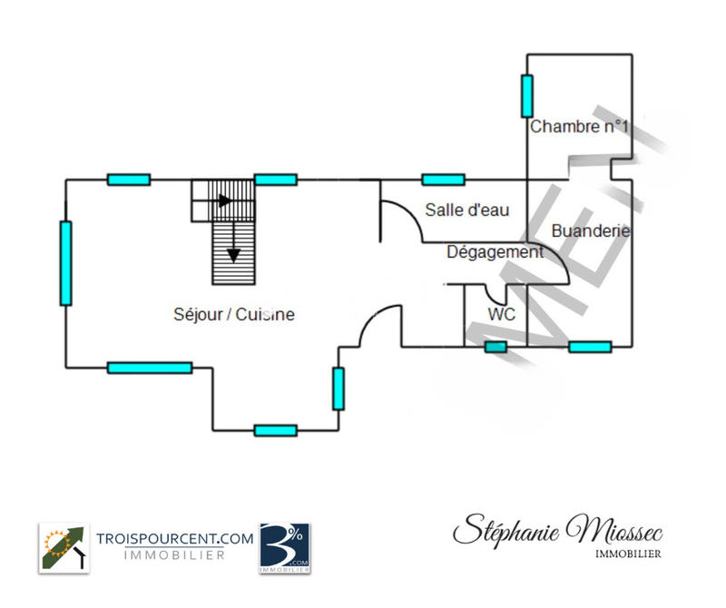 Maison traditionnelle - 100 m² - 4 pièces
