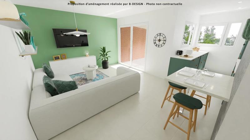 Appartement - 52 m² - 3 pièces