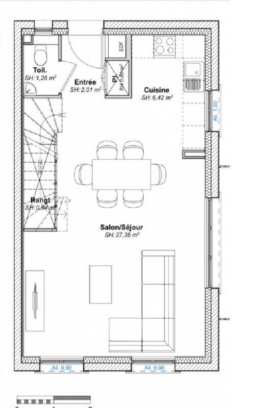 Duplex - 74 m² - 3 pièces