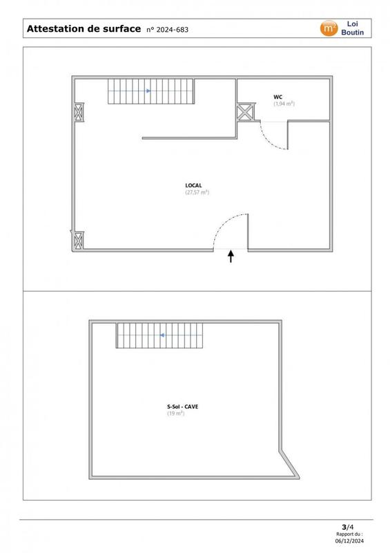 Magasins - 49 m² - 1 pièce