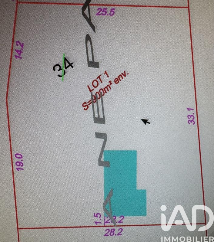 Terrain - 900 m²