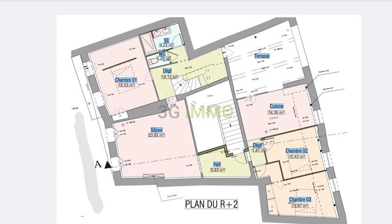 Appartement - 101 m² - 4 pièces