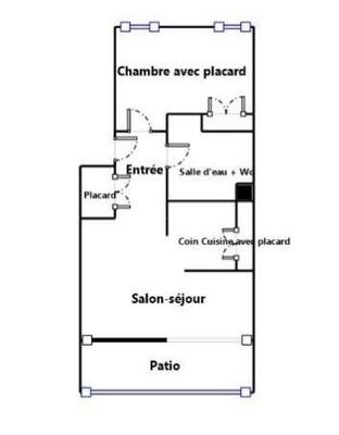 Appartement - 35 m² - 2 pièces