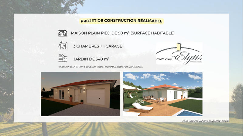 Terrain constructible - 500 m²