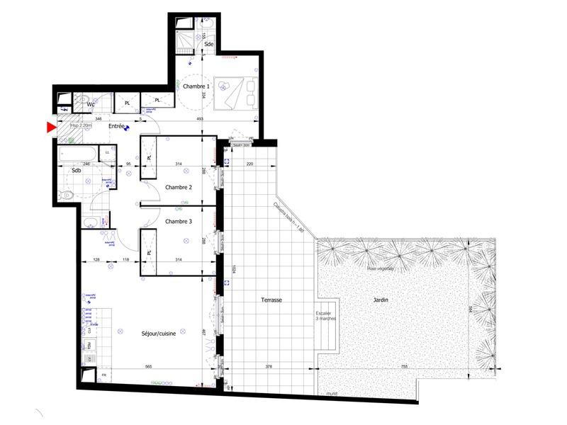 Appartement - 82 m² - 4 pièces