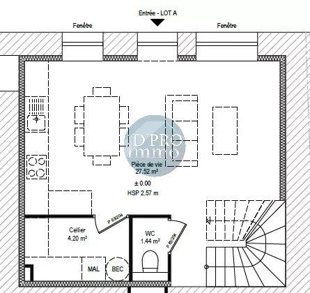 Maison en pierre - 76 m² - 4 pièces