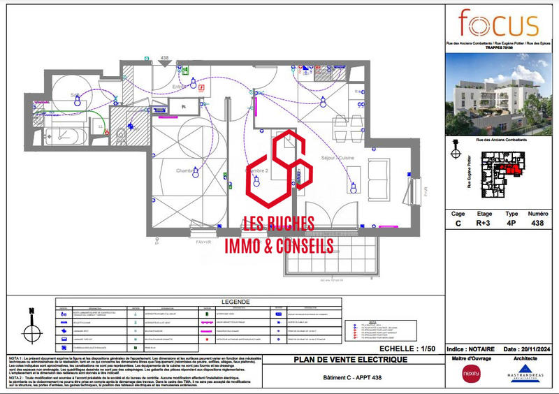 Appartement - 65 m² - 3 pièces