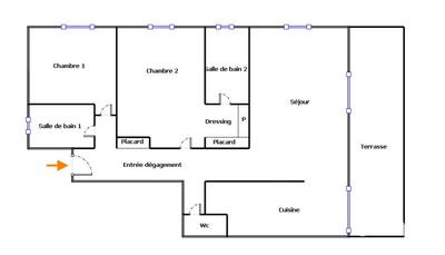 Appartement - 78 m² - 3 pièces