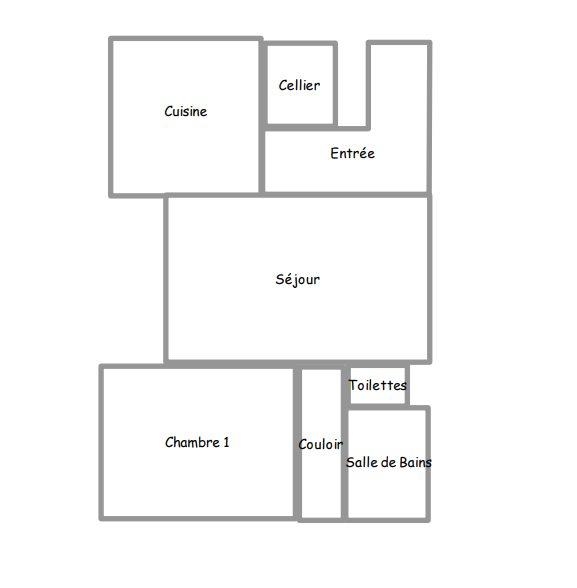 Appartement - 54 m² - 2 pièces