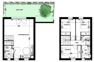 Maison - 82 m² - 4 pièces