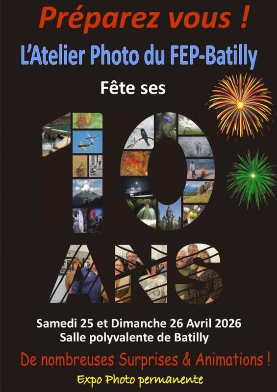 Les 10 ans de l'Atelier photo du Fep Batilly