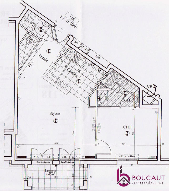 Appartement - 40 m² - 2 pièces