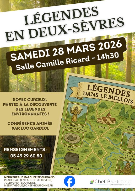 Conférence Légendes en Deux-Sèvres