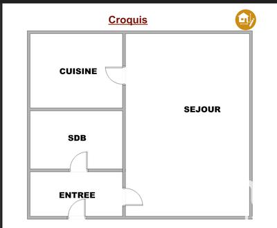 Studio - 26 m² - 1 pièce