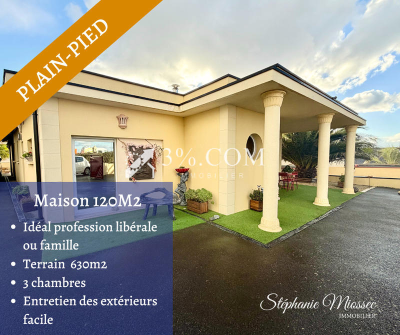 Maison - 120 m² - 4 pièces