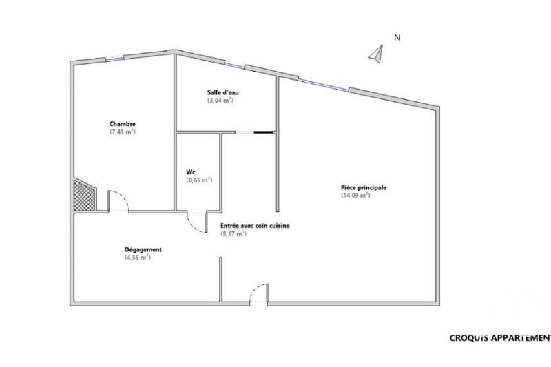 Appartement - 35 m² - 2 pièces