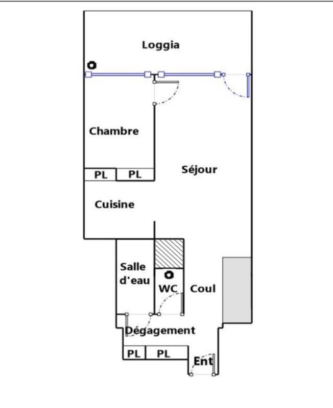 Appartement - 40 m² - 2 pièces