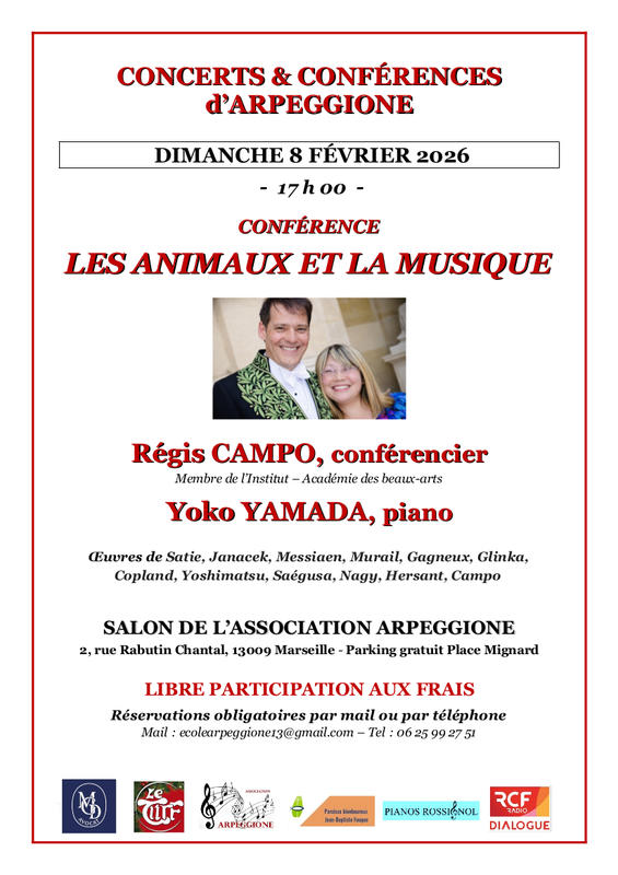Les animaux et la musique – conférence musicale