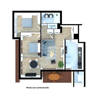 Appartement - 84 m² - 4 pièces