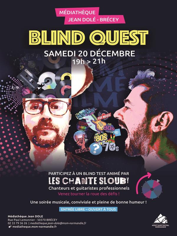 Blind Quest : blind test avec deux chanteurs guitaristes professionnels