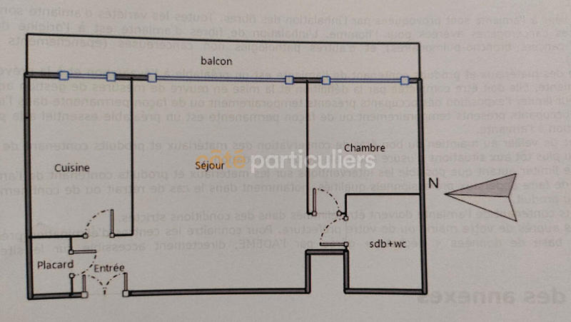 Appartement - 50 m² - 2 pièces