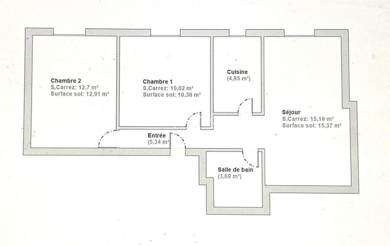 Appartement - 52 m² - 3 pièces