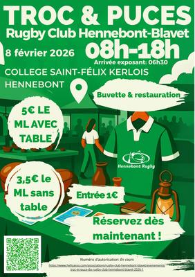 Troc et puces du rugby club hennebont blavet