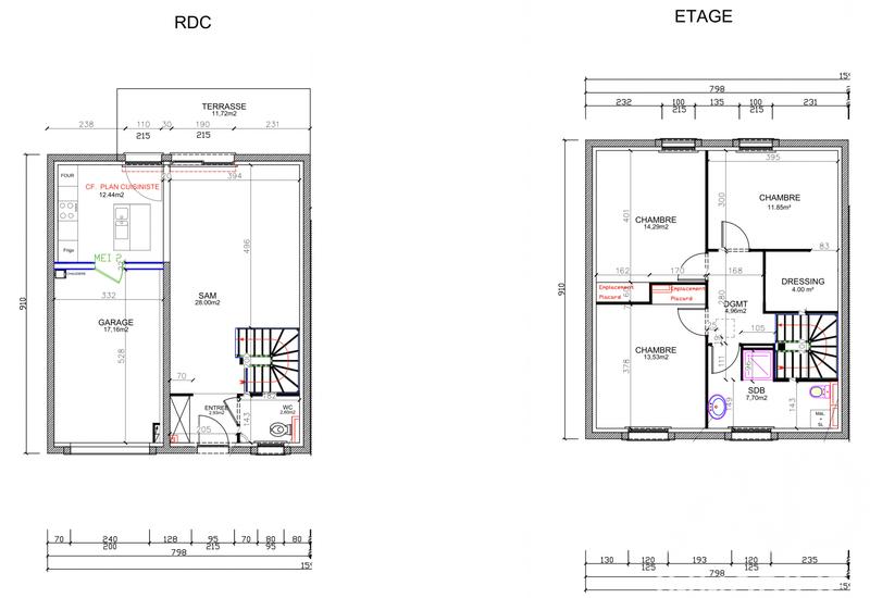 Maison - 112 m² - 5 pièces