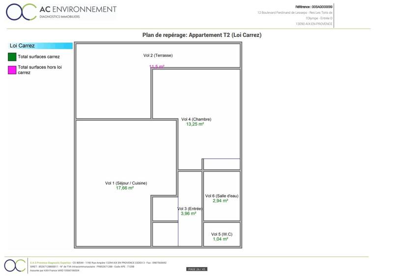 Appartement - 38 m² - 2 pièces