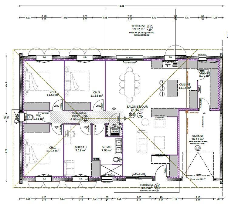 Maison - 112 m² - 5 pièces