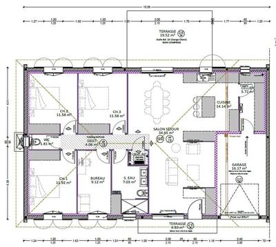 Maison - 112 m² - 5 pièces