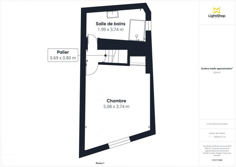 Maison - 46 m² - 2 pièces