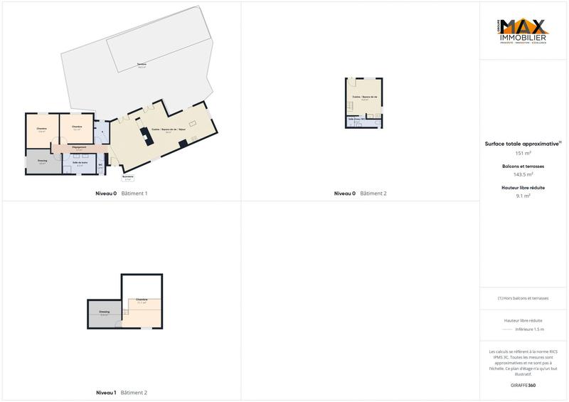 Maison - 112 m² - 3 pièces