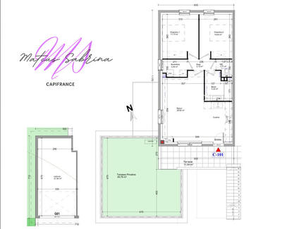 Appartement - 63 m² - 3 pièces