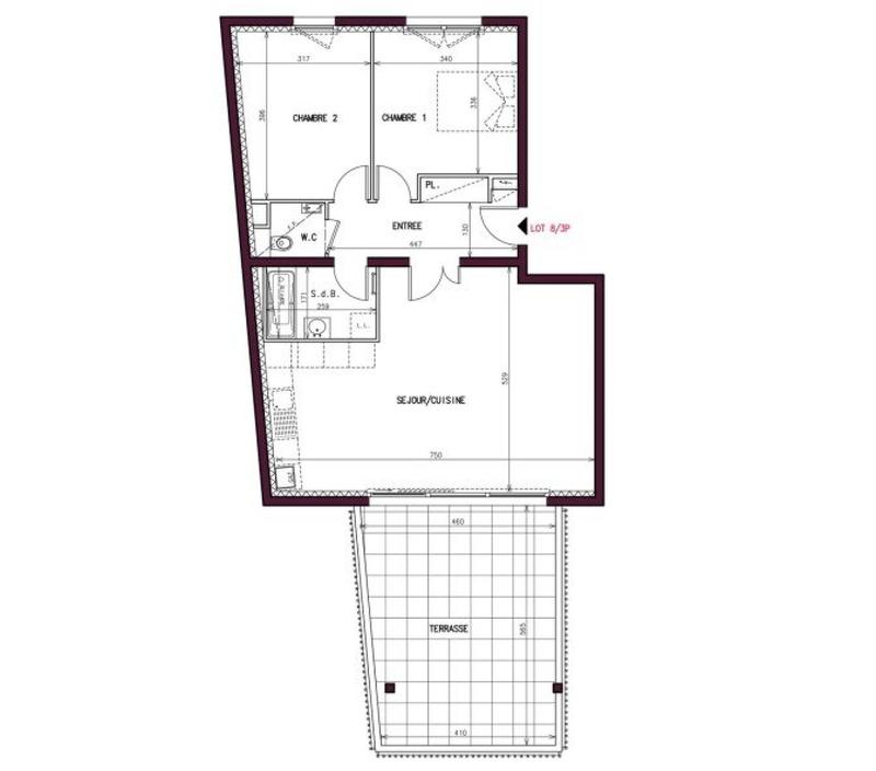 Appartement - 72 m² - 3 pièces