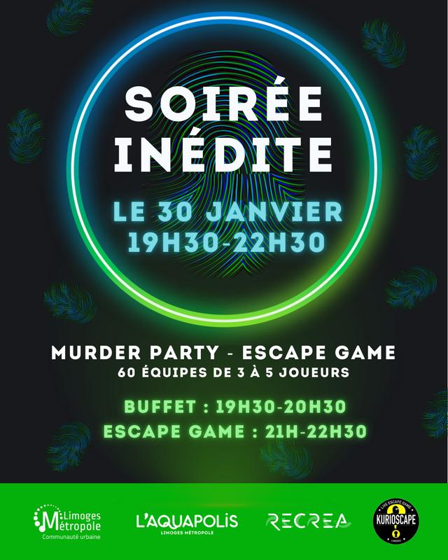Soirée Murder Party - l'Aquapolis