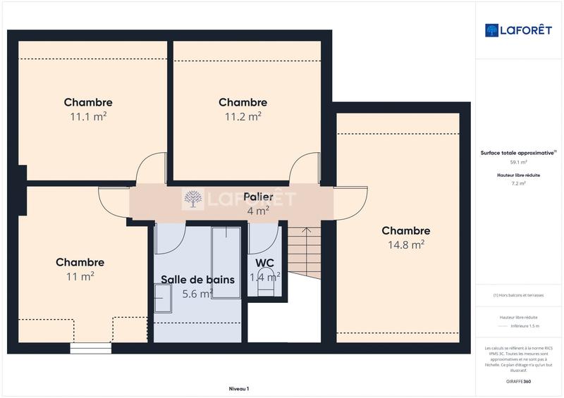 Maison - 125 m² - 6 pièces