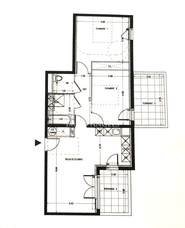Appartement - 63 m² - 3 pièces